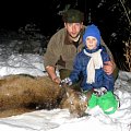 winter red deer hunt