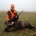 Succesfull exchangehunter from Finnland with his first wildboar